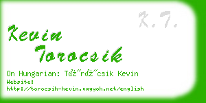 kevin torocsik business card